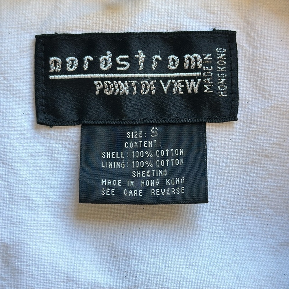 Nordstrom Point of View cream zip-up utility jacket, size S - Picture 9 of 10